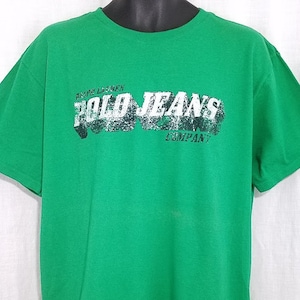 Polo Jeans Company T Shirt VIntage 90s Ralph Lauren Distressed Mens Size Large