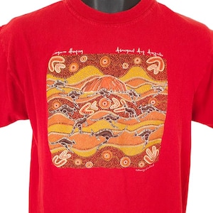 Motley Tribal Pattern In Aboriginal Style Short-Sleeve Crew - Foto 14
