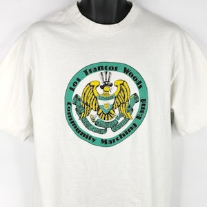 Los Trancos Woods Community Marching Band T Shirt Vintage 80s Made In USA Mens Size XL