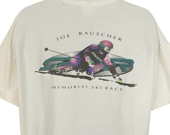 Joe Rauscher Memorial Ski Race T Shirt Vintage 90er Jahre Spyder Made In USA Mens Size 2XL