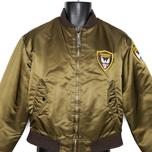 Fechheimer Brothers Co Security Bomber Jacket Vintage 60s 70s Made In USA Mens Size 40 42 R Medium