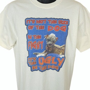 Sam Worlds Ugliest Dog T Shirt Vintage Y2K Ugly Chinese Crested Mens Size Medium image 1