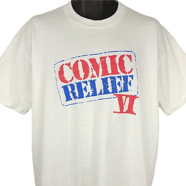 Comic Relief VI T Shirt Vintage 90s 1994 Robin Williams Made In USA Mens Size XL
