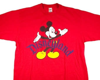 Vintage Mickey Mouse T Shirt Mens Size XL 90s Disneyland Walt Disney Made In USA
