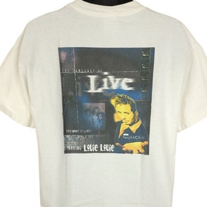 Louie Louie Cordero T Shirt Vintage 90s Live Night Club Las Vegas Hilton Mens Size XL
