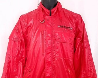 Satellite Truck Racing Jacket Vintage 80s Cafe Racer Bomber Norman Todd Mens Size Large