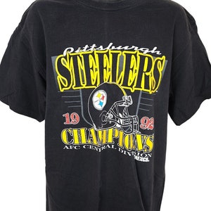 Pittsburgh Steelers T Shirt Vintage 90s 1992 Champions NFL Football Made In USA Mens Size XL