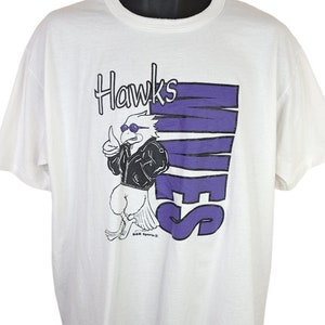 Mountain View Hawks T Shirt Vintage 90s Elementary School Made In USA Mens Size XL