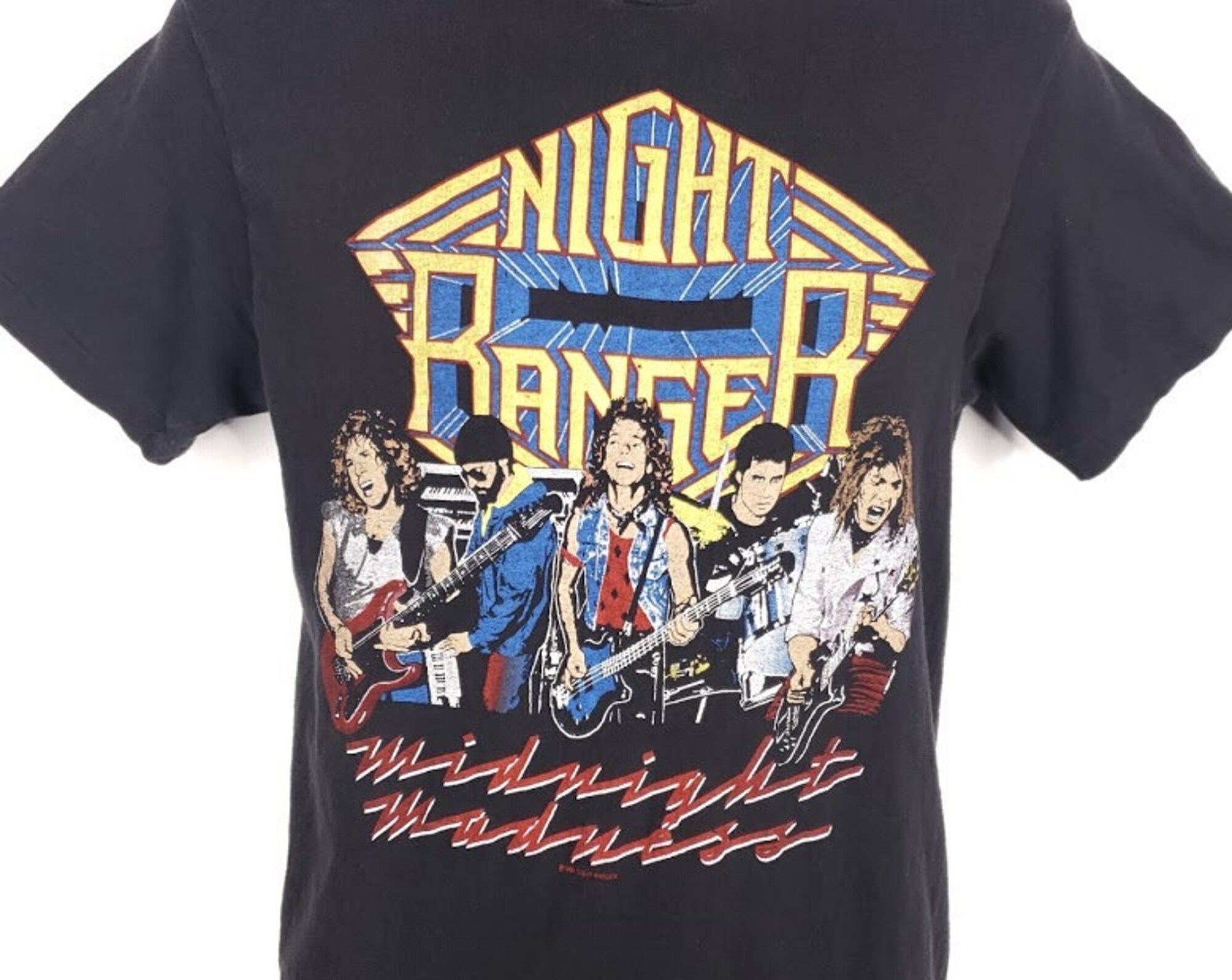 Night Ranger T Shirt Vintage 80s 1983 1984 Midnight Madness Tour Made In USA Mens