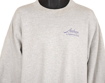 vintage Anthem Country Club sweat homme taille XL gris Las Vegas Henderson NV