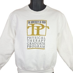 Iowa Hawkeyes Sweatshirt Vintage 90s Physical Therapy Graduate Program Made In USA Mens Size Small