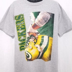 Green Bay Packers T Shirt Vintage 90s Lee Sport Made In USA Gray Mens Size Large