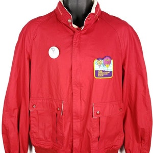 The Great Reno Balloon Race Aviator Jacket Vintage 80s 1985 Cafe Racer Mens Size Medium
