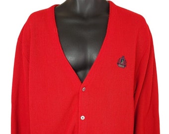 Vintage 80s Sweater Graphix Acrylic Men's Cardigan Sweater