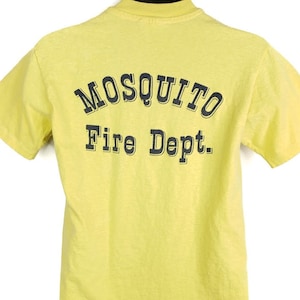 Mosquito Volunteer Fire Department T Shirt Vintage 80s Made In USA Mens Size Medium