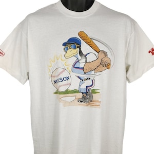 Molson Baseball T Shirt Vintage 90s 640 AM Sports Radio 50/50 Made In USA Mens Size Size Large