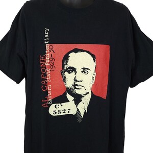 Al Capone T Shirt Vintage Y2K Eastern State Penitentiary Mafia Gangster Mens Size XL