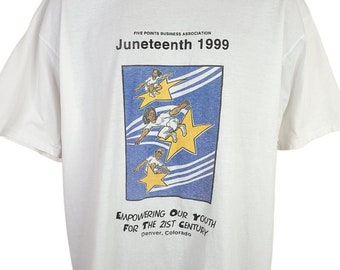 Juneteenth 1999 T Shirt Vintage 90s Black History Civil Rights Denver Colorado Mens Size XL