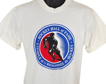 Hockey Hall of Fame T Shirt Mens Size Medium Vintage 90s NHL