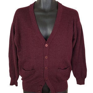 Izod Cardigan Sweater Vintage 80s 90s Grandpa Sweater Made