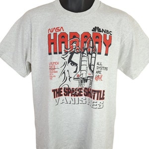 NASA Space Shuttle Vanishes T Shirt Vintage 90s 1994 Franz Harary Magic Made In USA Mens Size Large