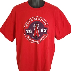 Maglietta degli Anaheim Angels Vintage Y2K 2003 Los Angeles California MLB Baseball Taglia da uomo XL
