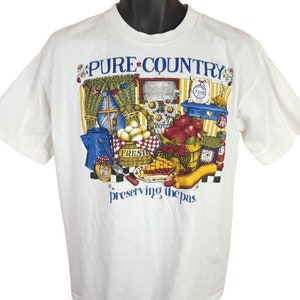 Pure Country T Shirt Vintage 90s Preserving The Past Granny Core Mens Size Medium