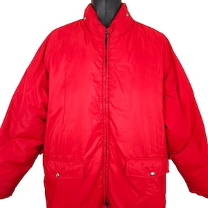 Vintage Goose Down Puffy Jacket Mens Size Large 80s Pacific Trail Puffer Ski Stuff