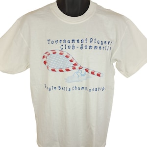 Tennis Tournament T Shirt Vintage Y2K Summerlin Jingle Bells Championship Mens Size Medium