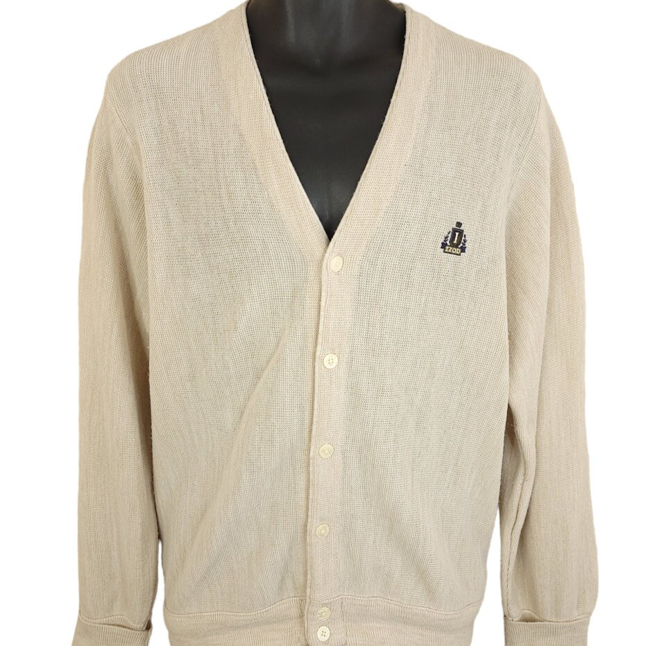 Izod Cardigan Sweater Vintage 80s 90s Grandpa Sweater Made Izod Cardigan Sweater Vintage 80s 90s Grandpa Sweater Made