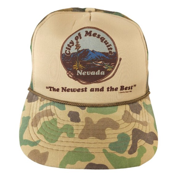 Mesquite Nevada Camo Trucker Hat Mens One Size Vi… - image 1