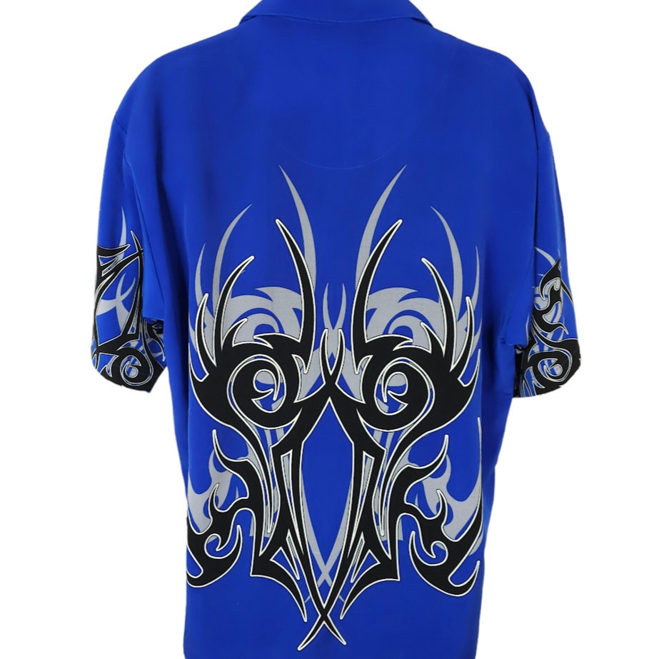 Dragonfly Tribal Shirt Mens Size XL Vintage Y2K All Over Print