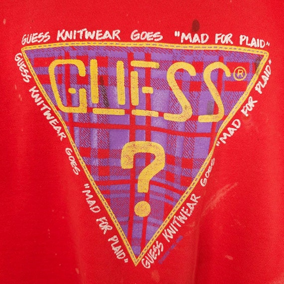 Vintage GUESS Sweatshirt Mens Size Small 80s Geor… - image 2