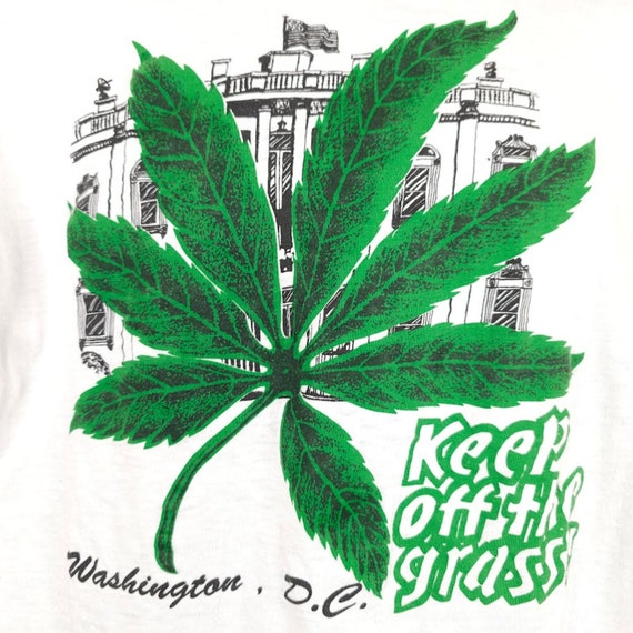 Vintage Keep Off The Grass T Shirt Mens Size XL W… - image 2