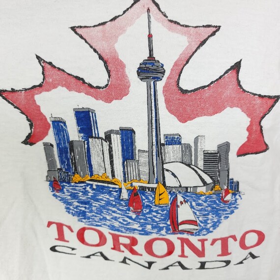 Toronto Canada T Shirt Vintage 90s Travel Maple L… - image 2