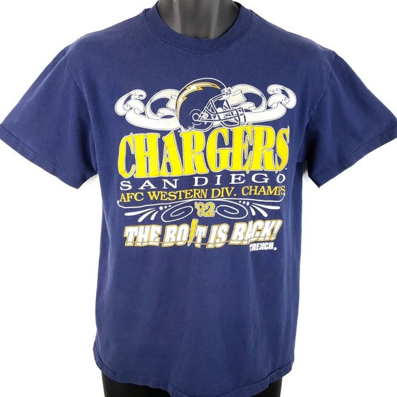 San Diego Chargers T Shirt Vintage 90s 