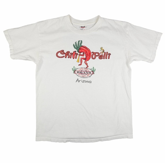 Vintage ChiliPelli Hot Sauce T Shirt Mens Size La… - image 1