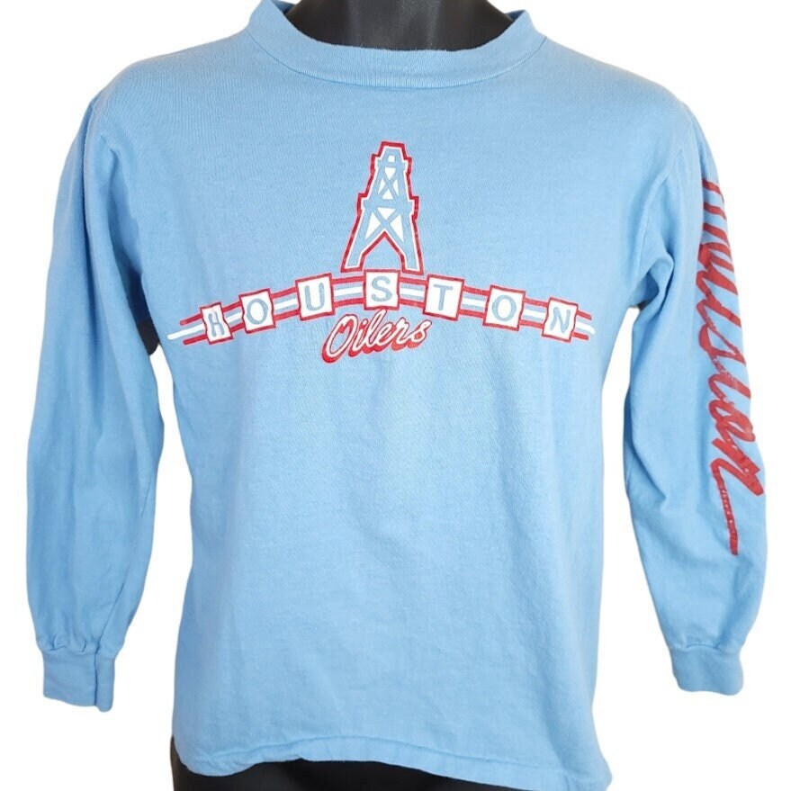 Vintage 90s Houston Oilers Crewneck Sweatshirt Tennessee Titans