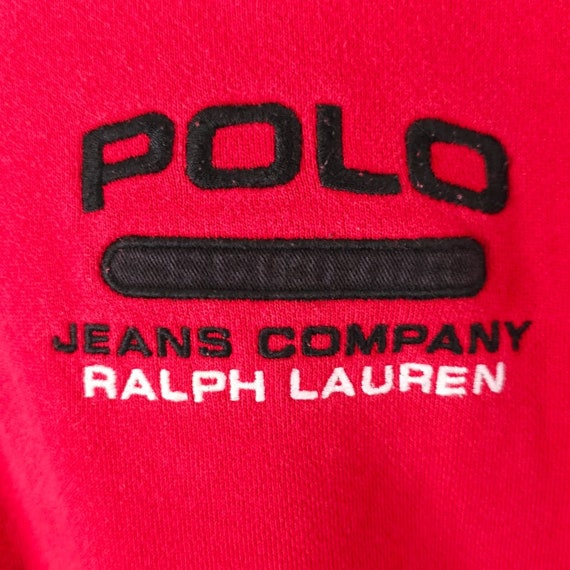 Vintage Polo Ralph Lauren Sweatshirt Hoodie Mens … - image 2