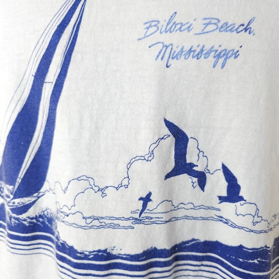 Vintage Biloxi Beach Sailing T Shirt Mens Size Medium 80s Vintage Biloxi Beach Sailing T Shirt Mens Size Medium 80s