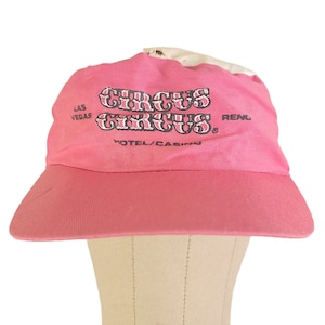 Circus Circus Casino Painters Hat Vintage 80s Cap Snapback One Size Fits All