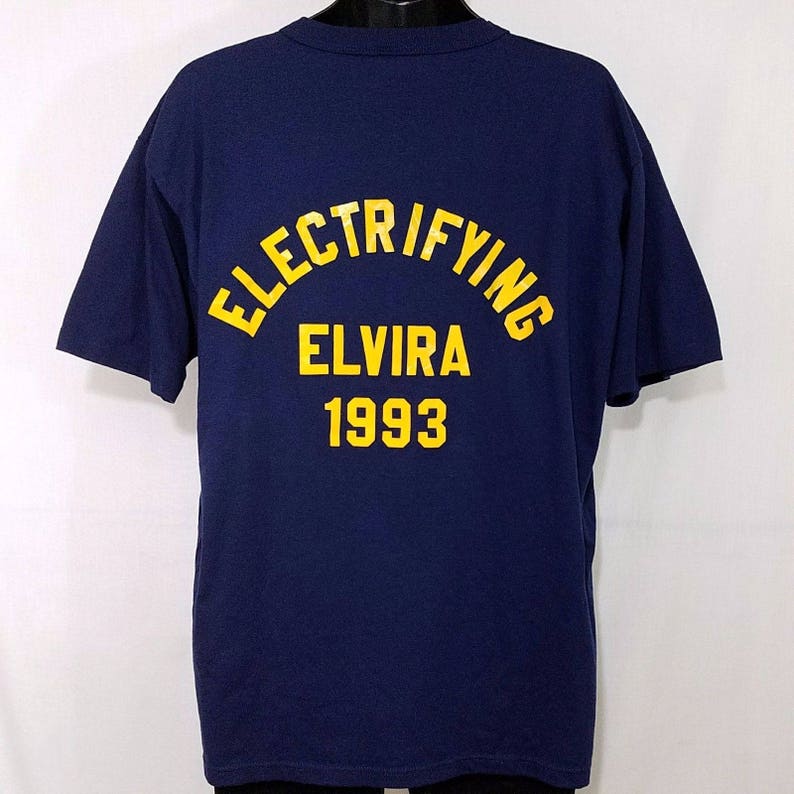 Powder Puff Football T Shirt Vintage 90s Electrifying Elvira 1993 Made