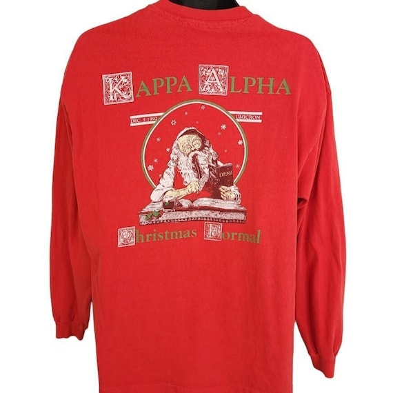 Kappa Alpha Christmas Formal T Shirt Vintage 90s … - image 1