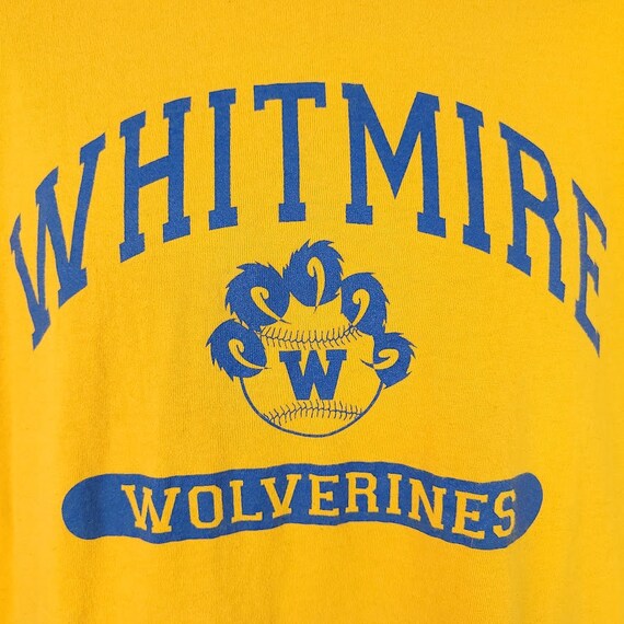 Whitmere Wolverines Baseball T Shirt Vintage 90s … - image 2