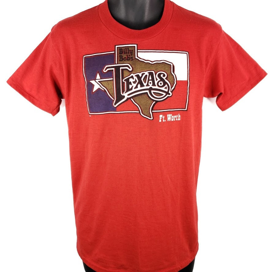 Billy Bobs Texas T Shirt Vintage 80s Fort Worth Worlds Largest