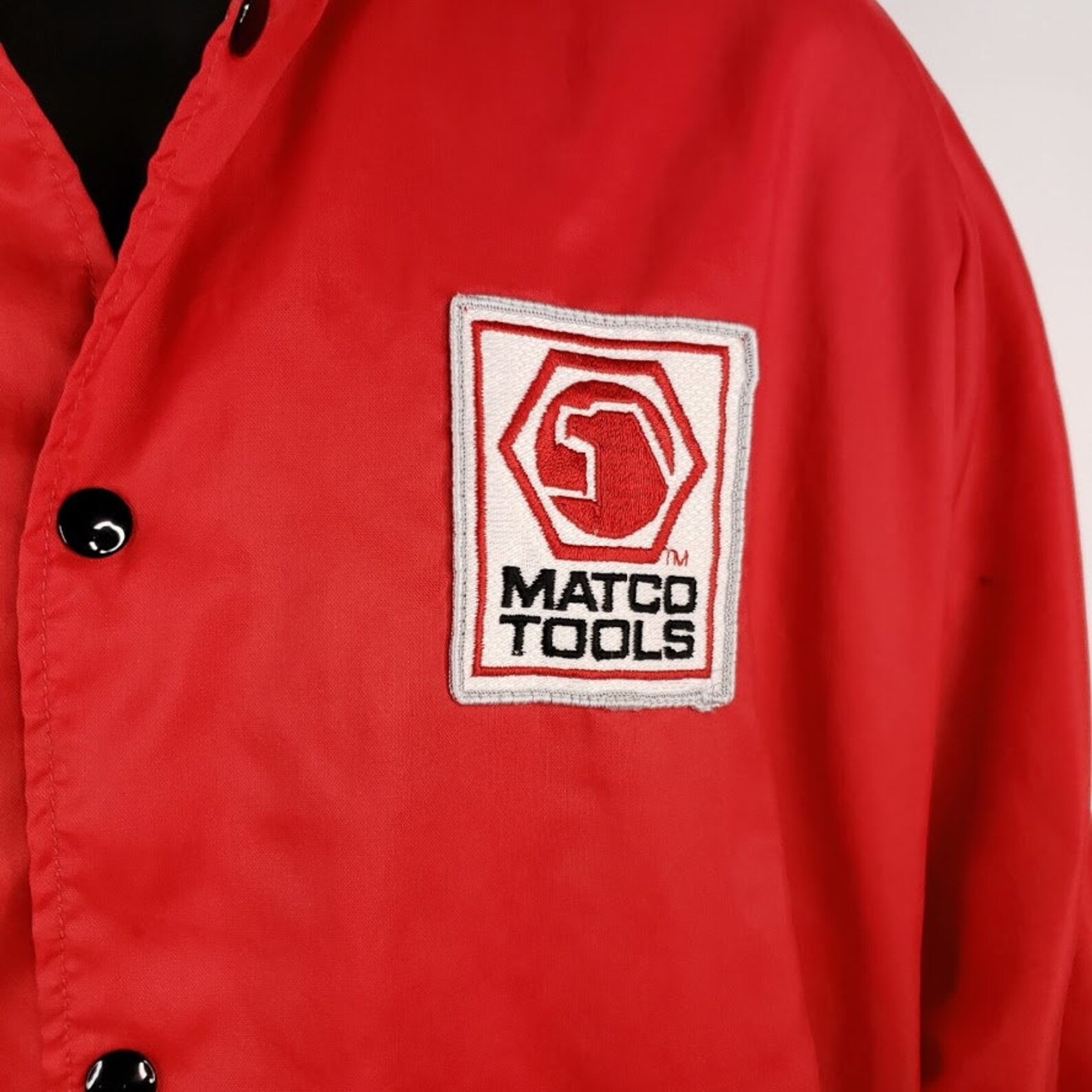 Matco Tools Satin Bomber Jacket Vintage 80s Made in USA Mens Etsy