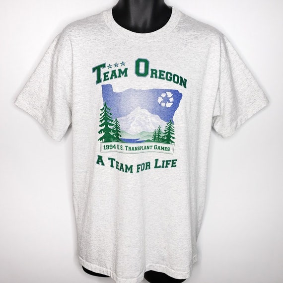 Team Oregon T Shirt Vintage 90s 1994 US Transplant