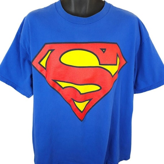 Superman T Shirt Mens Size XL Vintage Y2K DC Comi… - image 1
