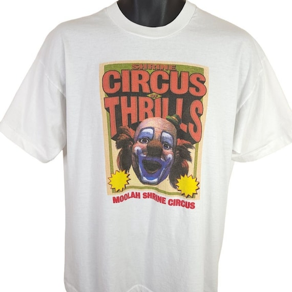 Circus Of Thrills Clown T Shirt Vintage 90s Moolah