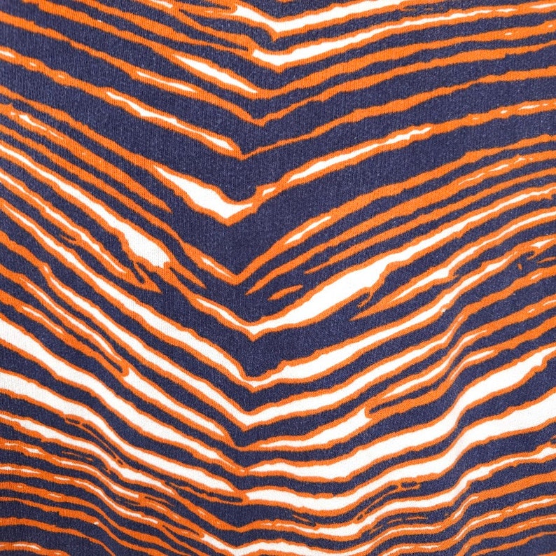 Vintage Zubaz Sweatshirt Hoodie Mens Size 2XL 90s Orange Blue Zebra Stripes image 2